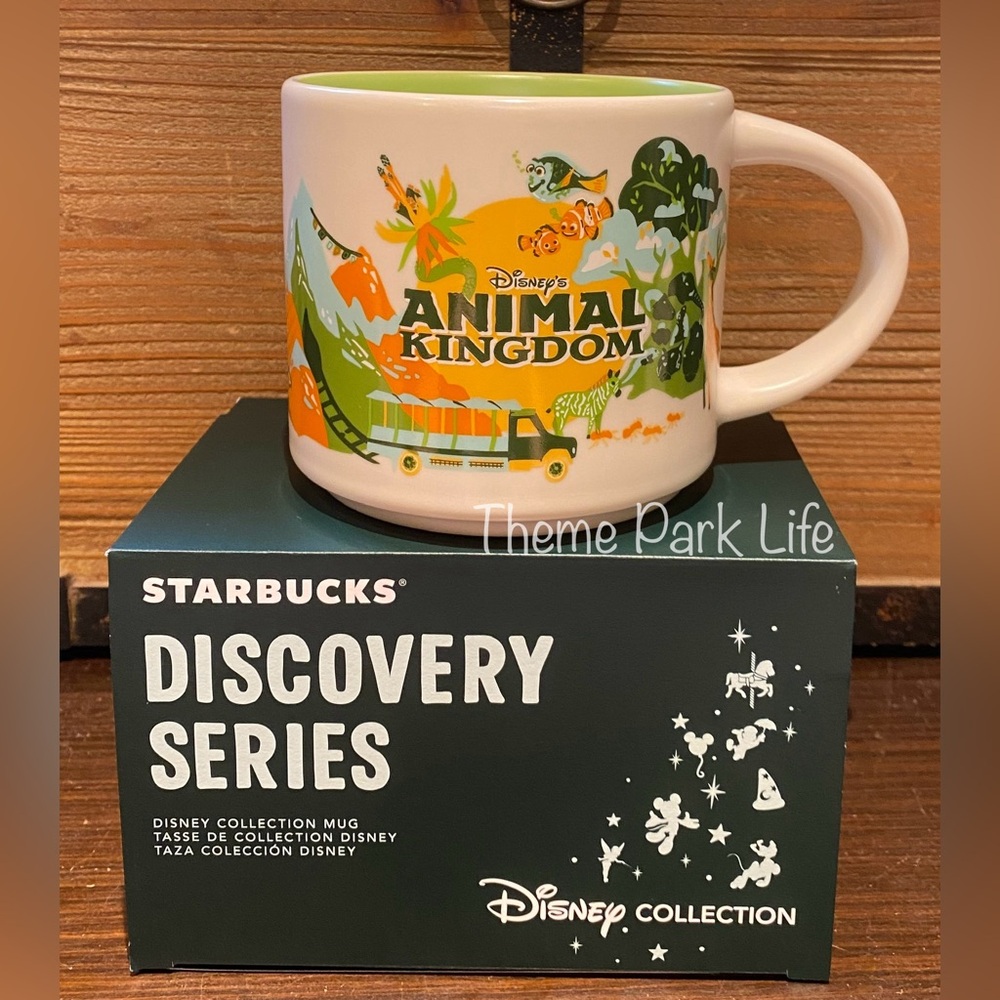 Disney Parks Starbucks Animal Kingdom Discovery Series Ceramic 14oz Mug NEW